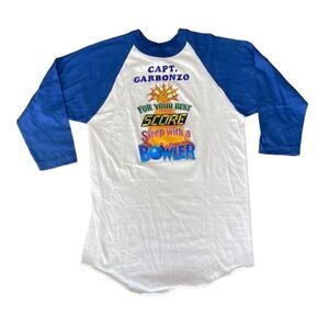 Vintage Bowling Graphic Tee Shirt Baseball T Medium Ringer Tee